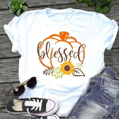 Buy Feeling Blessed Pumpkin T Shirt - %100 Premium Cotton • 12.95£