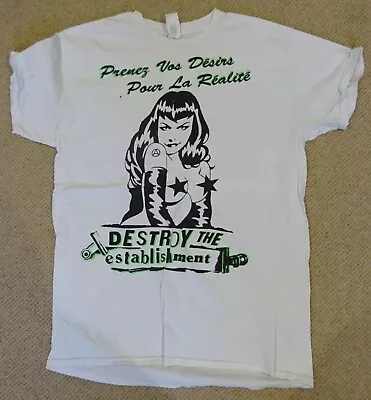 Buy Seditionaries Style,  Destroy The Establishment - Punk T Shirt Used. Medium • 4£