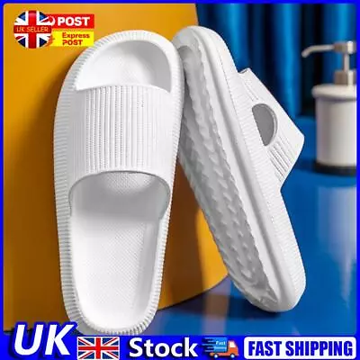 Buy Cool Slippers Anti-Slip Home Couples Slippers Elastic For Walking (White 40-41)  • 8.09£