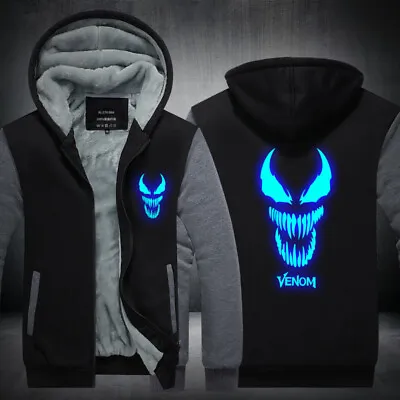 Buy Venom Luminous Hoodie Casual Sweatshirt Zipper Sweater Coat Warm Jacket Top Gift • 37.19£