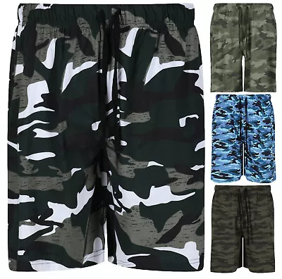 Buy Mens Camouflage Lounge Shorts Ex Uk Store Cotton Pyjama Pj Night Wear M-xxl New • 10.99£