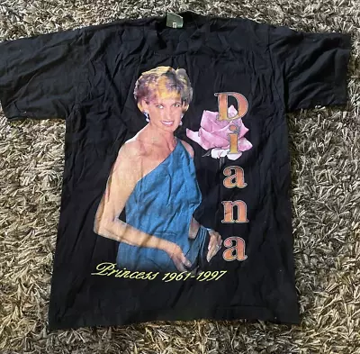 Buy Vintage 90’s Princess Diana Memorial T-shirt Single Stitch Candle In The Wind • 184.46£