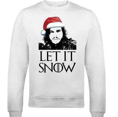 Buy Let It Snow Christmas Mens Funny Game Of Thrones Sweatshirt Jumper David Beckham • 20.99£