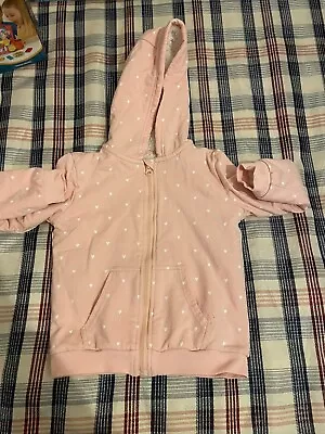 Buy Pink Fleece Jacket Size 4/5 Years Old  • 4£
