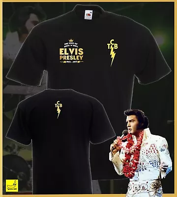 Buy Elvis Presley T-Shirt TCB Taking Care Of Business King Faith Rockabilly Tribute • 8.99£