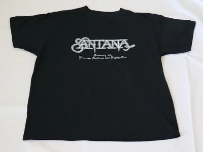 Buy RARE Vintage 80s Santana Tour Shirt Hanes Single Stitch XL Nineteen Hundred 1981 • 101.23£