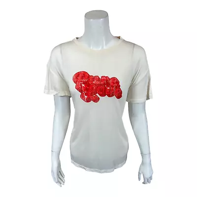 Buy Peace Love World Womens Short Sleeve Modal Concert Tee Pristine Ivory Small Size • 9.64£