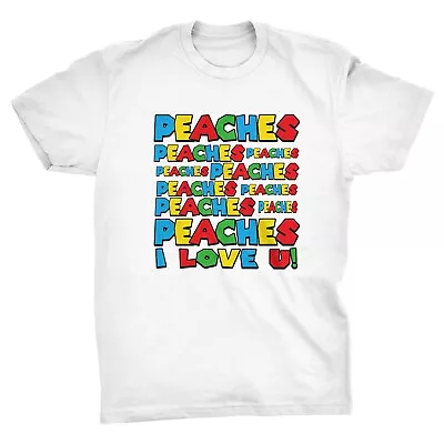 Buy Bowser Peaches Peaches Peaches Lyrics Funny Gamer T-Shirt • 14.99£