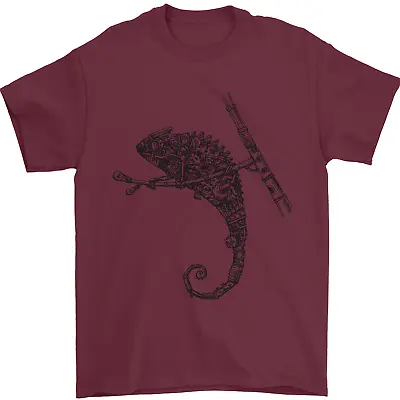Buy Steampunk Chameleon Mens T-Shirt 100% Cotton • 10.48£
