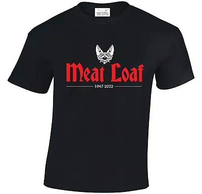 Buy Meat Loaf Tribute Inspired T-Shirt RIP 1947 - 2022 Bat Out Of Hell Rock Music • 8.50£