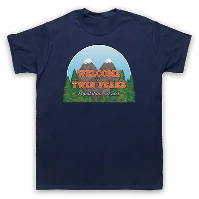 Buy Twin Peaks Welcome To Sign Population 51201 Cult Tv Mens & Womens T-shirt • 17.99£