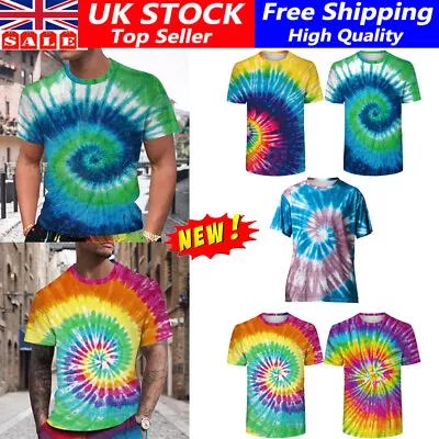 Buy Tie Dye T-Shirt Top Tee Tye Die Music Festival Hipster Indie Retro Unisex-Tshirt • 11.86£