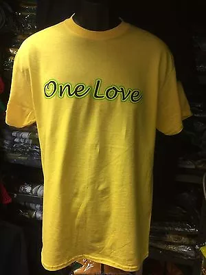 Buy   One Love T Shirt Yellow Roots & Culture Quality 100% Cotton  Plain Back  004 • 11.99£
