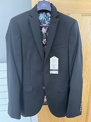 Buy Prom! Plain Black Slim Fit Suit Jacket - With Tags - Worn Once 36R - With Wool • 15£