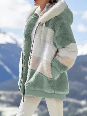 Buy Womens Winter Warm Coat Fleece Hoodies Jacket Ladies Plus Size Outwear Overcoat • 16.99£