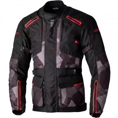 Buy RST Endurance CE Textile Jacket Motorbike Motorcycle Black Camo Red • 149.99£