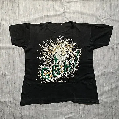 Buy Gbh G. B. H. Punk Original Vintage T Shirt Early 80'S Size L • 181.40£
