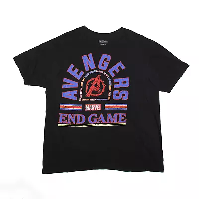 Buy MARVEL Mens Avengers Endgame T-Shirt Black USA Short Sleeve XL • 5.99£