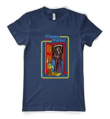 Buy Timmy Has A Visitor Grim Reaper Personalised Unisex Adult T Shirt • 13.99£