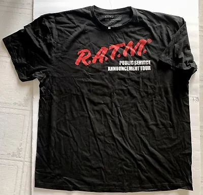 Buy Rage Against The Machine T-shirt 2022 Concert Tour Ratm Public Service Logo 3x • 77.05£
