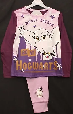 Buy HARRY POTTER Girl's Pyjamas / Purple & Lilac HEDWIG The Owl PJs Sizes 5-12 Years • 9.95£