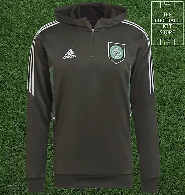 Buy Adidas Celtic Training Hooded Top Mens - 1/4 Zip Track Hoodie - All Sizes • 49.99£