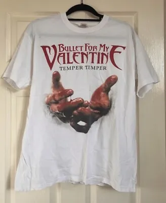 Buy Bullet For My Valentine T Shirt Rare Rock Band Tee Merch Size Large • 12.50£