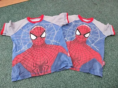 Buy 2 Boys SPIDERMAN T-shirts Tshirts Age 5 To 8 Years - Disney Store • 4.99£