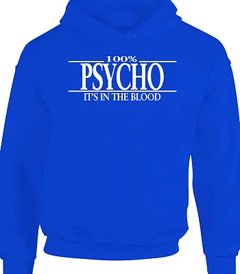 Buy Psycho Mens Hoody Hoodie - 100% Psycho Halloween Goth Emo • 20.99£