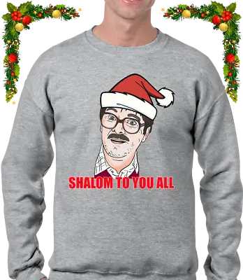 Buy Shalom To You All Funny Christmas Jumper Friday Night Comedy Xmas Top New • 16.99£