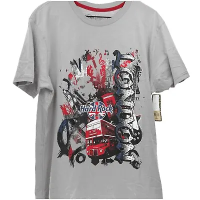 Buy Hard Rock Cafe T Shirts PICCADILLY HRC MENS MASH UP SS CITY TEE GREY S/M/L/XL • 14.99£