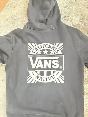 Buy Vans Hoodie - Large Black Cotton Blend • 15£