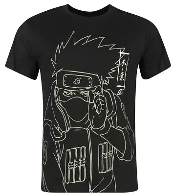 Buy Naruto Shippuden T-Shirt Kakashi Line Art GroBe S ACC NEW • 16.05£