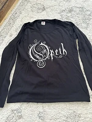 Buy Ladies Long Sleeve Opeth T Shirt Size Large (best Fit Small 14) • 5£