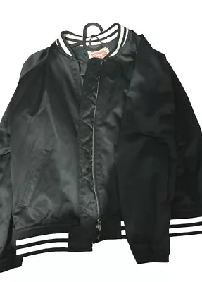 Buy Ladies' Levi's Black Satin  Varsity Jacket . Size Large /12.Free Delivery . • 15.99£