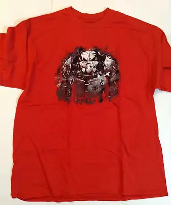 Buy Loot Crate Fallout Brotherhood Steel Power Armor Institute X-01 T-shirt XL Red • 13.42£