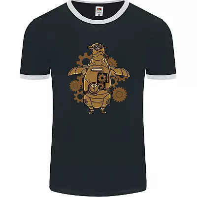 Buy A Steampunk Penguin Mens Ringer T-Shirt FotL • 8.99£