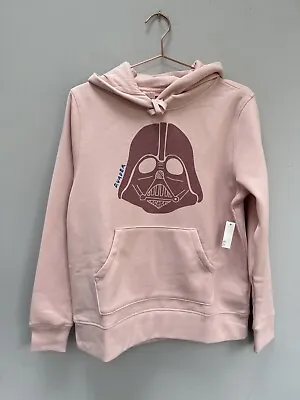 Buy Star Wars Darth Vadar Hoodie Womens Size 10-12 Medium Pink Hooded Sweatshirt • 9.95£