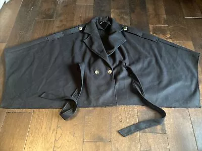 Buy Lovely Black Cape Coat Jacket Size XL Vgc • 5£
