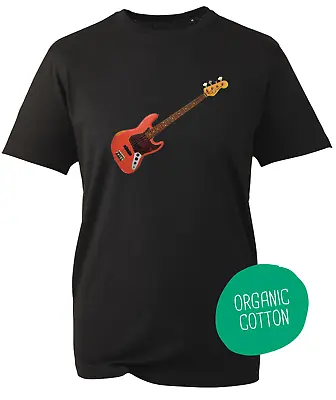 Buy Fender Precision Mustang Bass Red 70's Retro T Shirt Sizes To 5XL • 10.97£