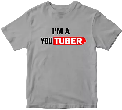 Buy I'M A Youtuber T-shirt Channel Vlog Live Videos Music Kids Play TV Sharing Gifts • 7.99£