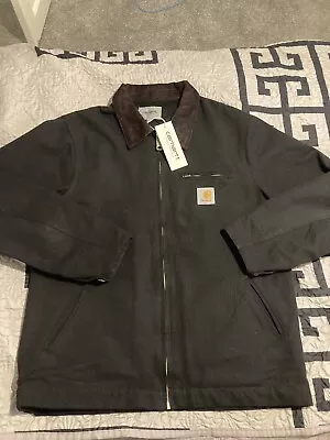 Buy Carhartt Detroit Jacket Black Size Small • 53£
