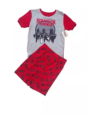 Buy Stranger Things Kids 2pc PJS Shorts Set 6 7 8 Years NWT Girl Boy Sleepwear Pyjam • 19.99£