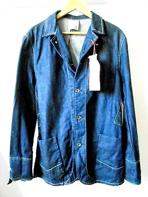 Buy Sasch Denim Jacket Size S / BNWT Retro Festival Boho Hobo_Chic Unique Design • 22.80£