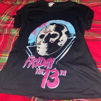 Buy Friday The 13th T Shirt Jason Voorhees Horror Film Movie Merch Tee Size Small • 12.95£