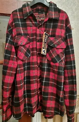 Buy Mens Fleece New Winter Warm Shirt Sherpa  Lumberjack Flannel Work Jacket Top • 12.99£