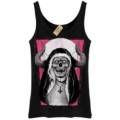 Buy Devil Nun Evil Skull Demon Gothic Horror Vest Womens • 11.95£