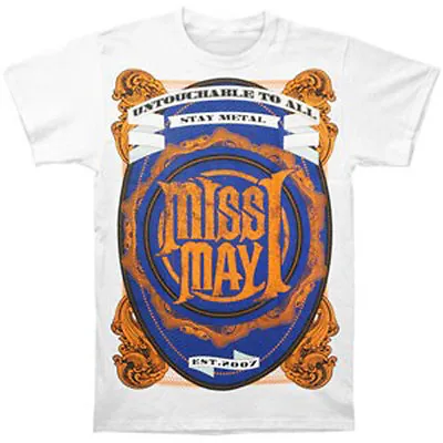 Buy MISS MAY I - Metal Crest T-shirt - NEW - MEDIUM ONLY • 25.05£