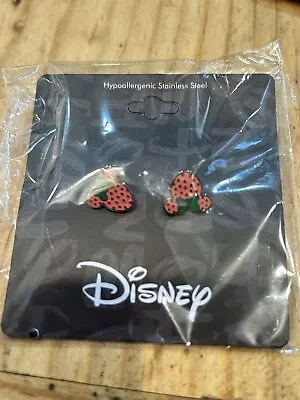 Buy Disney Couture Kingdom Minnie Mouse Strawberry Earrings • 27.98£