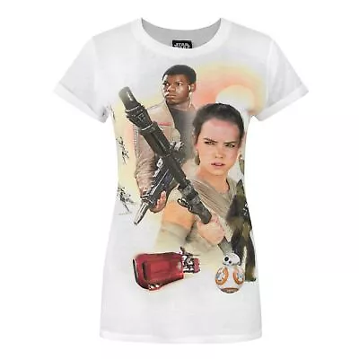 Buy Star Wars Womens/Ladies Force Awakens Heroes Sublimation T-Shirt NS4221 • 17.23£